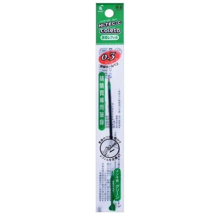 PILOT BLS-CLT3 HI-TEC-C Coleto ultra-fine 0.3mm refill Japanese stationery pen tube
