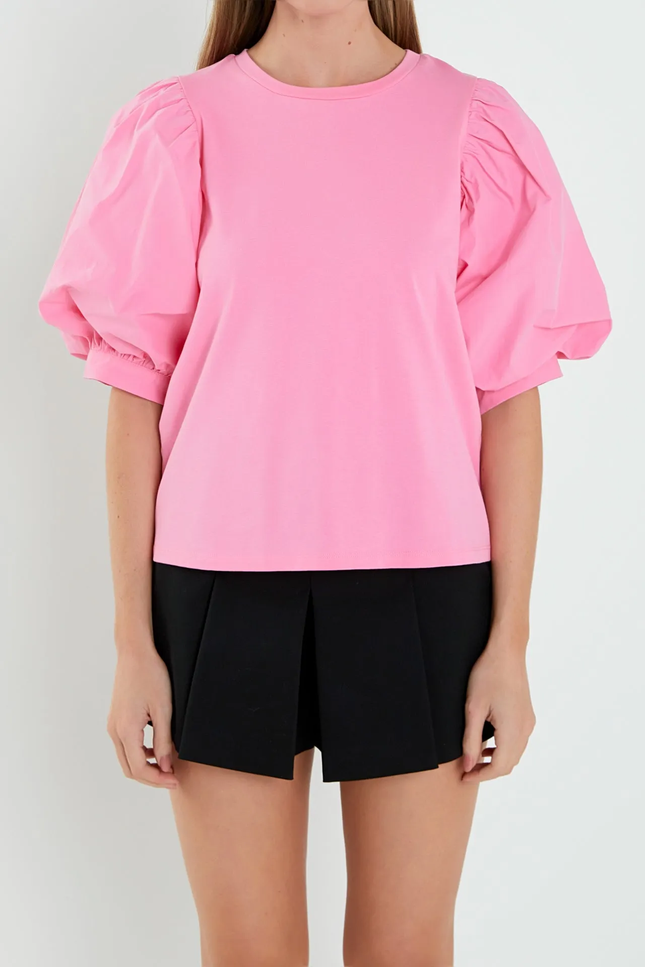 Poplin Sleeve Combo T-shirts