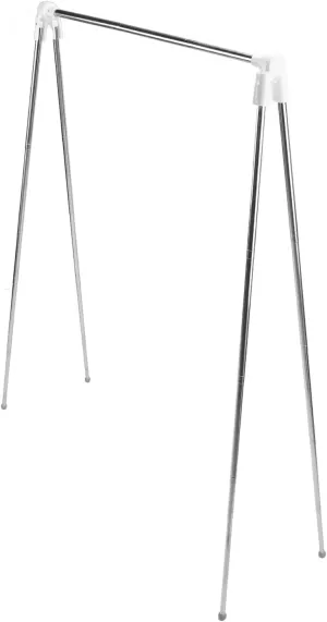 Portable Travel Garment Rack Lightweight Folding Clothes Drying Rack for Dance Indoor Outdoor Compact Stainless Steel for Travel Camping