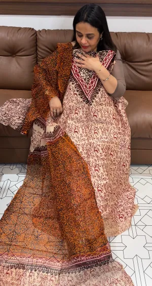 PRINTED MODAL UNSTITCHED SALWAR SUITS - IHA 20370