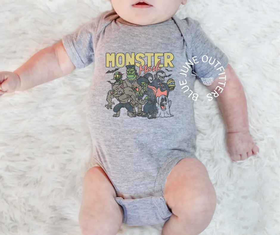 Retro Monster Mash | Baby Halloween Outfit