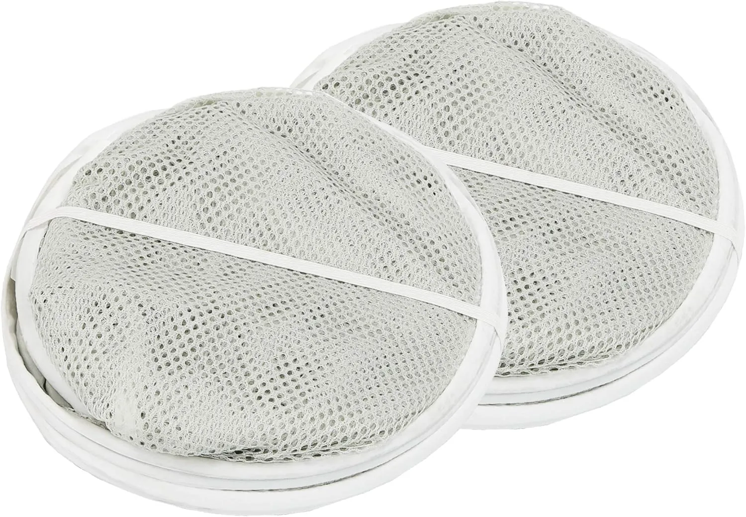 Simple Houseware Mesh Pop-Up Laundry Hamper Basket With Side Pocket, Gray - 2 Pack