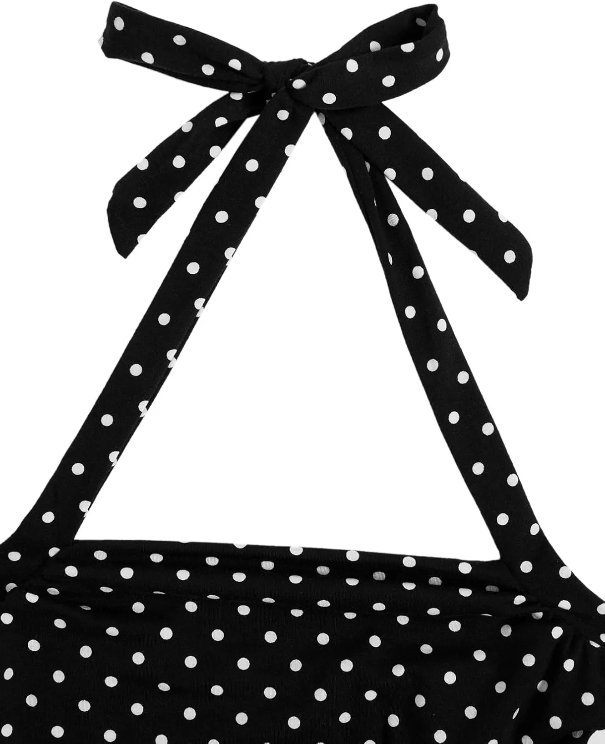 SOLY HUX Women's Y2K Casual Halter Top Tie Back Polka Dots Going Out Crop Tank Tops Sleeveless Streetwear