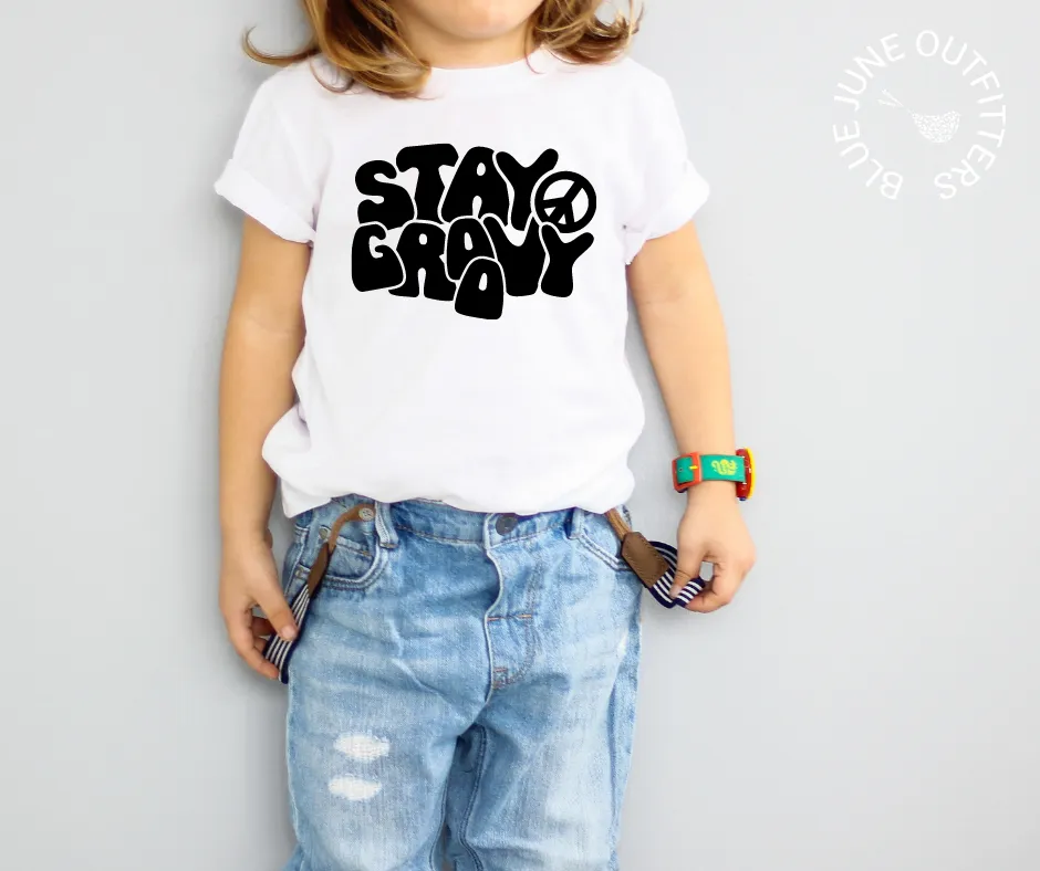 Stay Groovy | Hippie Toddler Tee