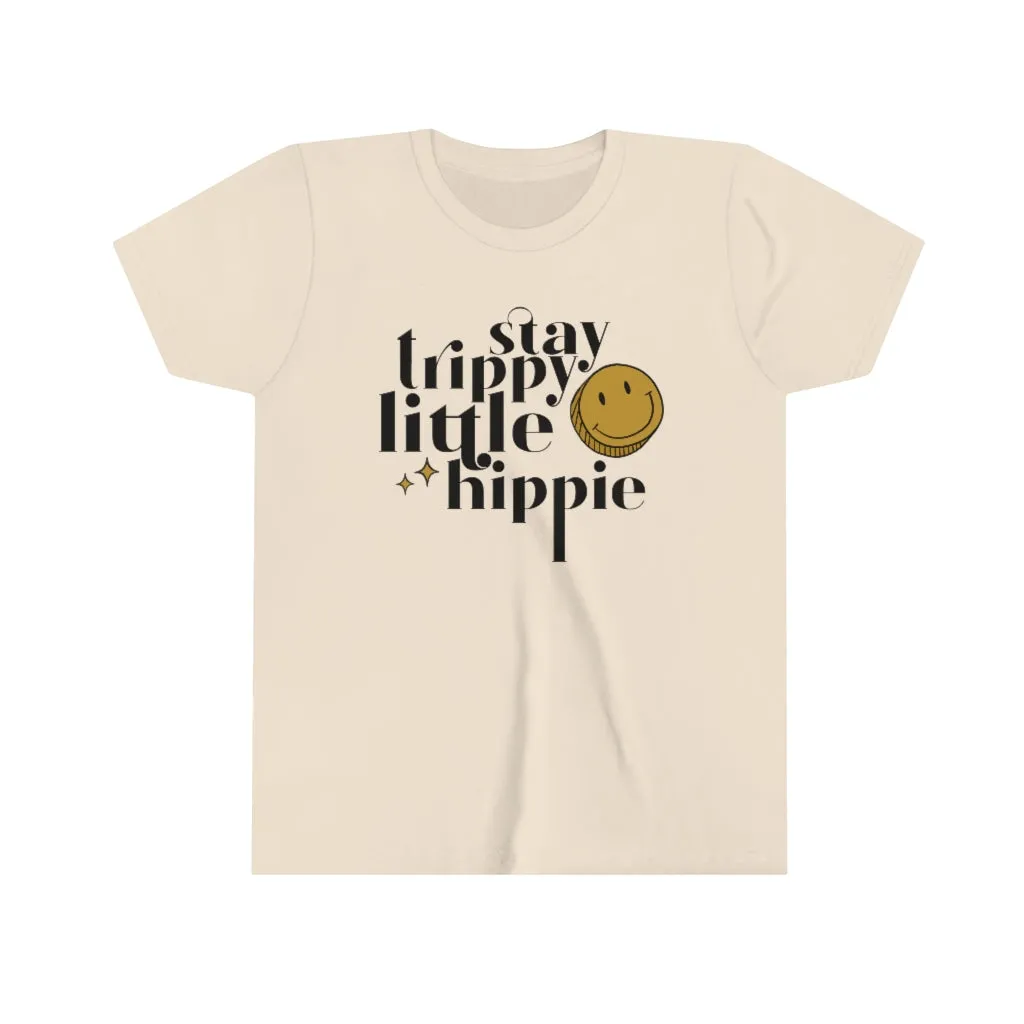 Stay Trippy Little Hippie | Retro Youth Tee
