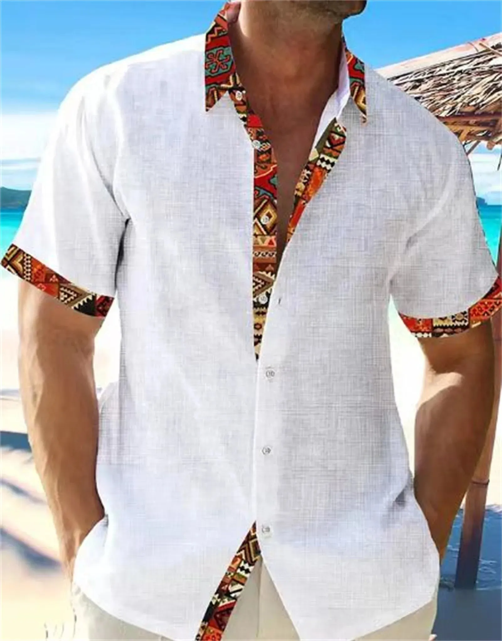 Summer Style Essentials: Premium African Beach Shirts for Men – Classic Comfort in Plus Sizes