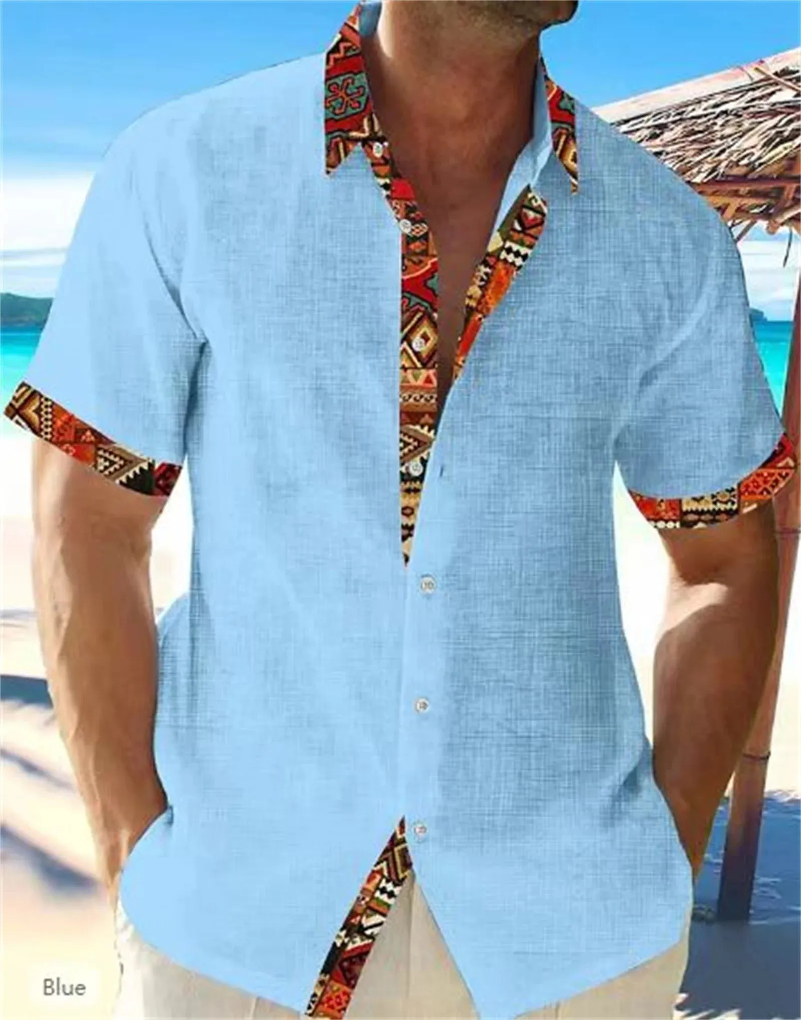 Summer Style Essentials: Premium African Beach Shirts for Men – Classic Comfort in Plus Sizes