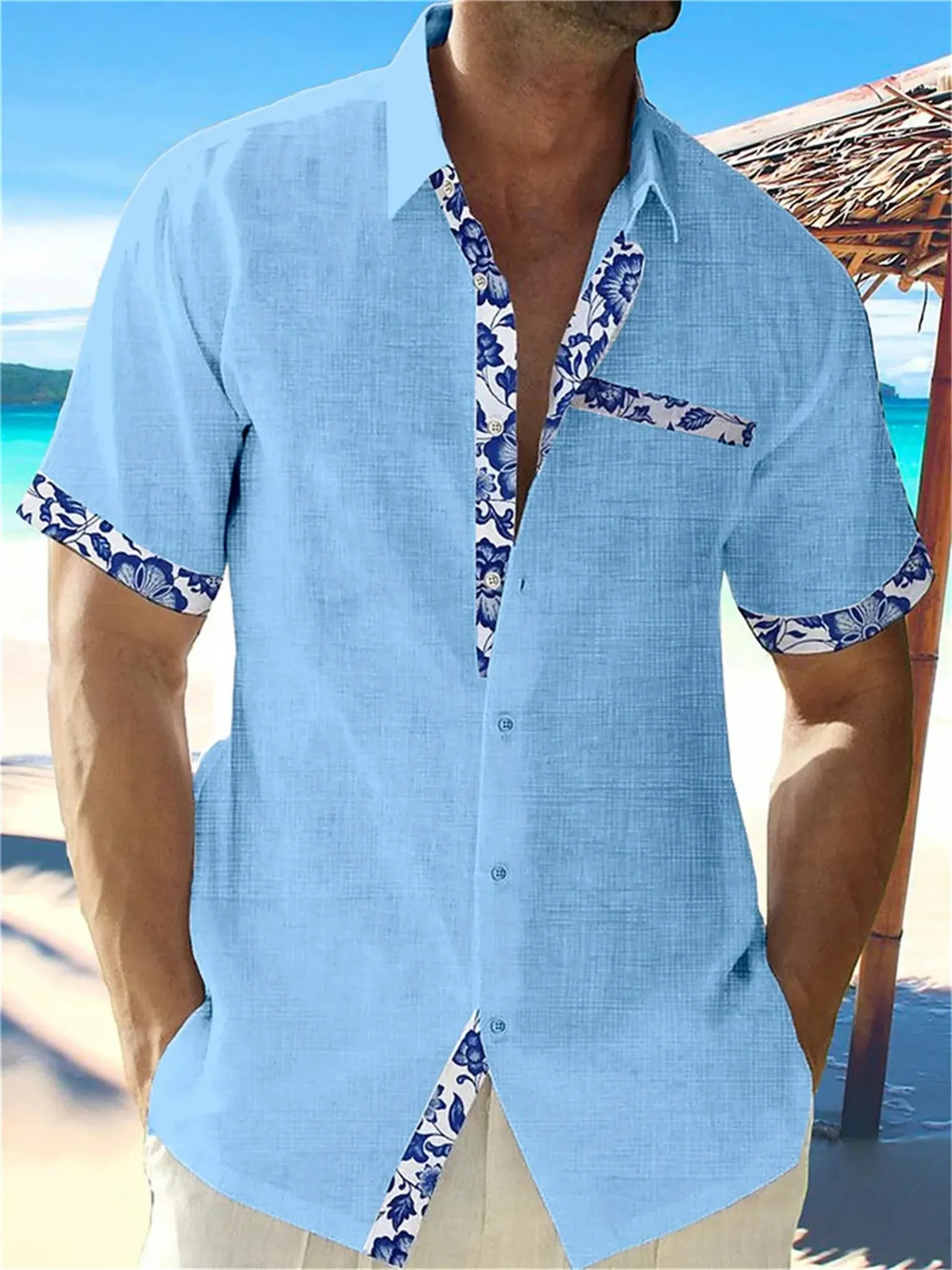 Summer Style Essentials: Premium African Beach Shirts for Men – Classic Comfort in Plus Sizes