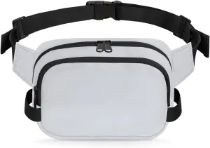 Sushi Pink Stripe Fanny Pack Crossbody Bags for Women Men Waist Packs Hip Bum Bag Cross Body Fanny Pack with Adjustable Strap for Running Hiking Travel