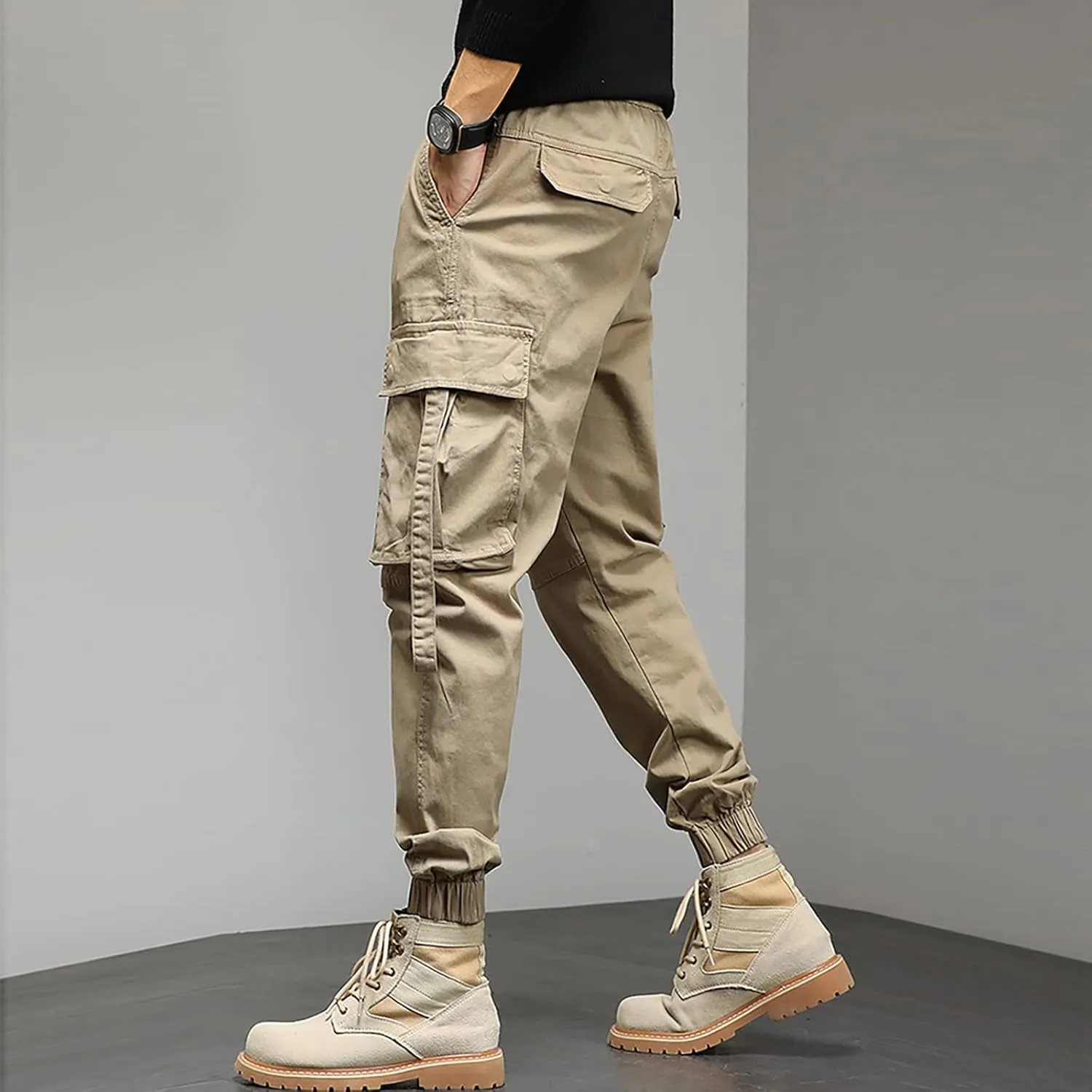 Sweatpant for Men with Pockets Waist Trousers Streetwear Work Pant Athletic Sweatpants with Pockets Men Joggers Pants