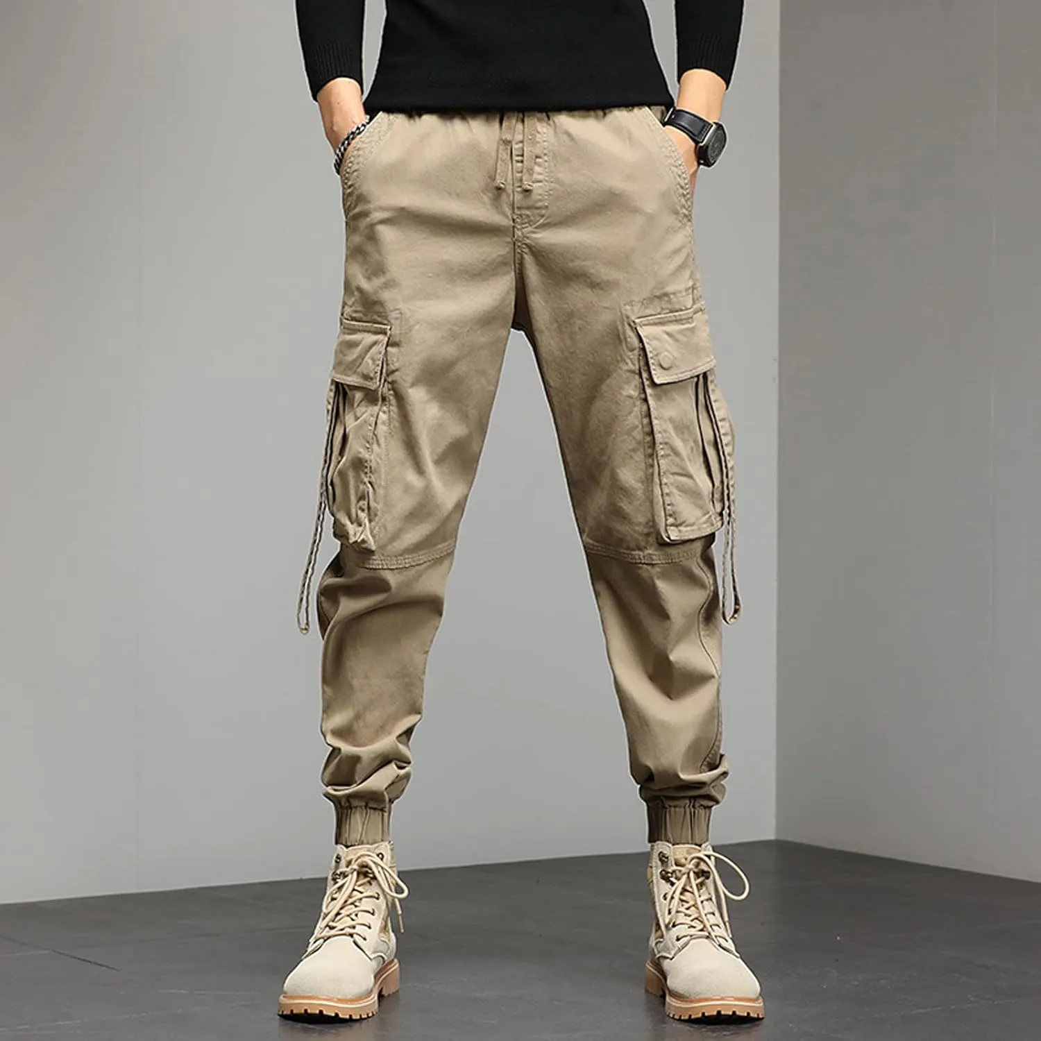 Sweatpant for Men with Pockets Waist Trousers Streetwear Work Pant Athletic Sweatpants with Pockets Men Joggers Pants