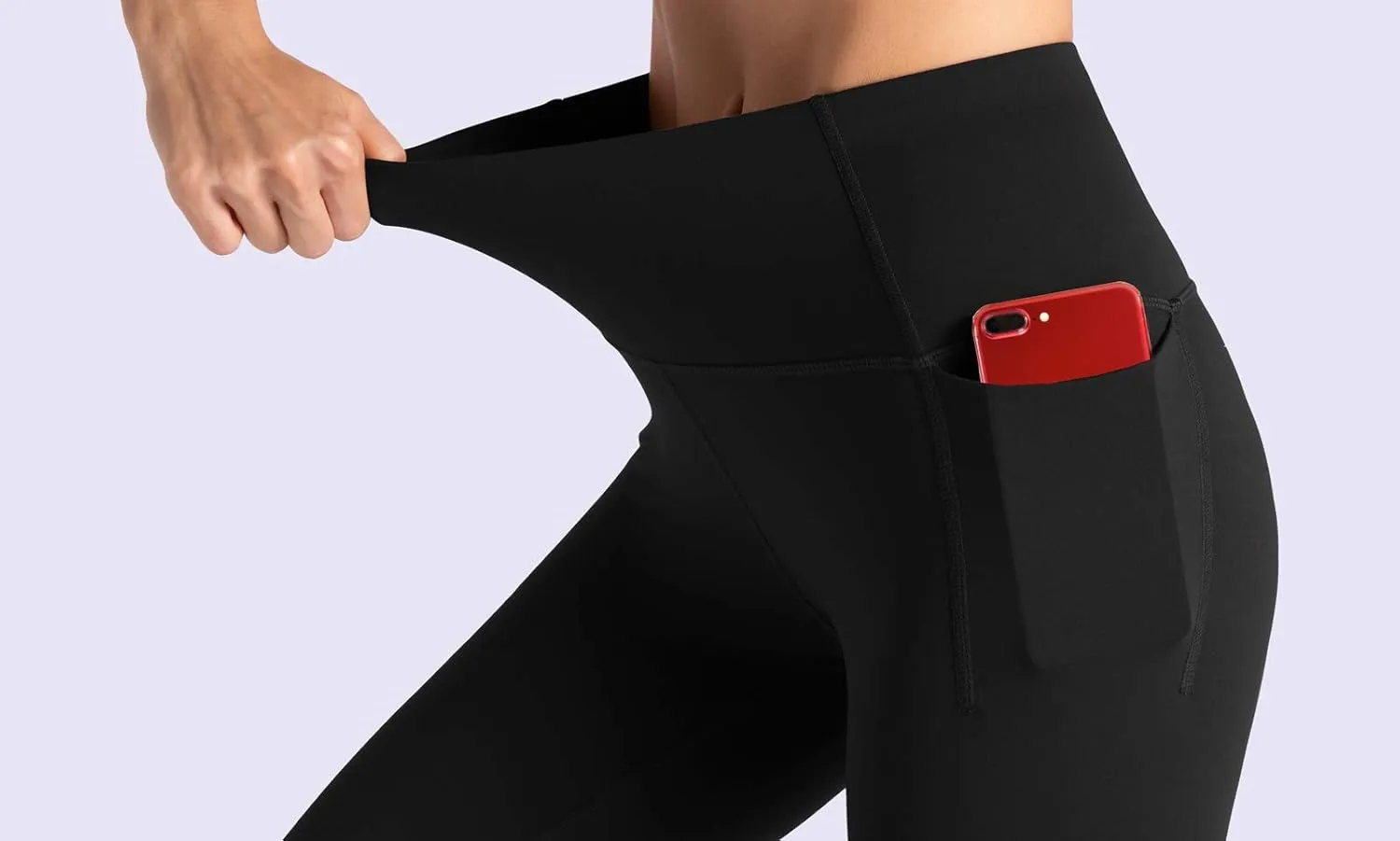 THE GYM PEOPLE Tummy Control Workout Leggings with Pockets High Waist Athletic Yoga Pants for Women Running, Fitness