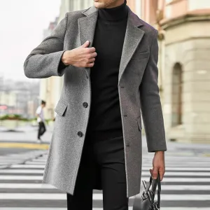Winter Coats Man New Men's Clothing British Men Business Casual Woolen Coat Spring Jacket Men