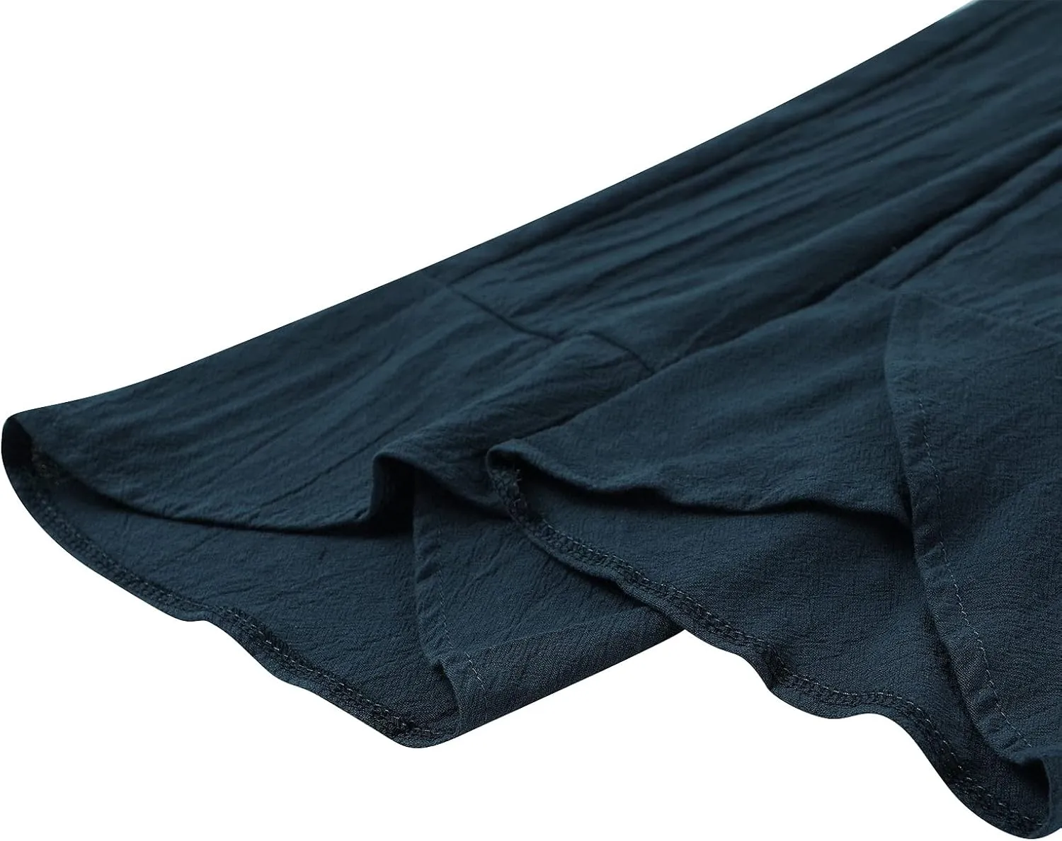 Women Summer Cotton Linen Niners Pants Wide Leg Middle Waist Loose Casual Trousers Beach Pant Outfits