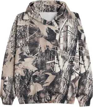 Women's Camo Hoodie Maple Leaf Print Oversized Hooded Sweatshirt Loose Casual Pullover Sweatshirts Long Sleeve Tops