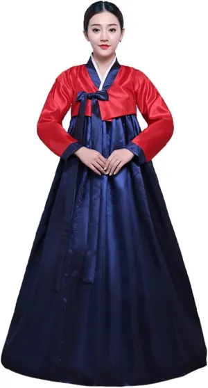 Women's Korean Hanbok Dress Short Tops Long Skirt Cosplay Costume