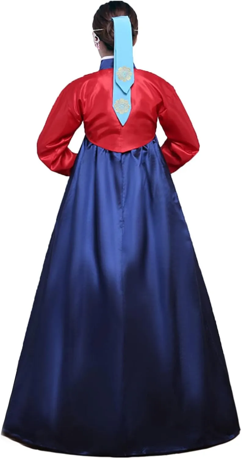 Women's Korean Hanbok Dress Short Tops Long Skirt Cosplay Costume