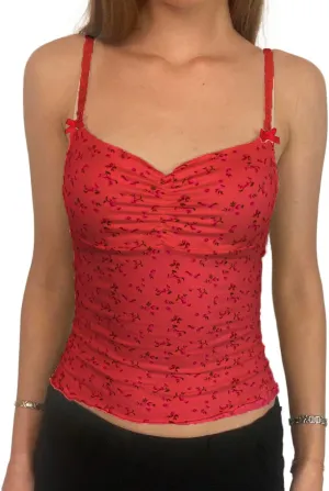 Womens Tank Tops Y2k Sexy Lace Spaghetti Strap Sleeveless Shirt Summer Going Out Slim Fit Crop Aesthetic Camisole