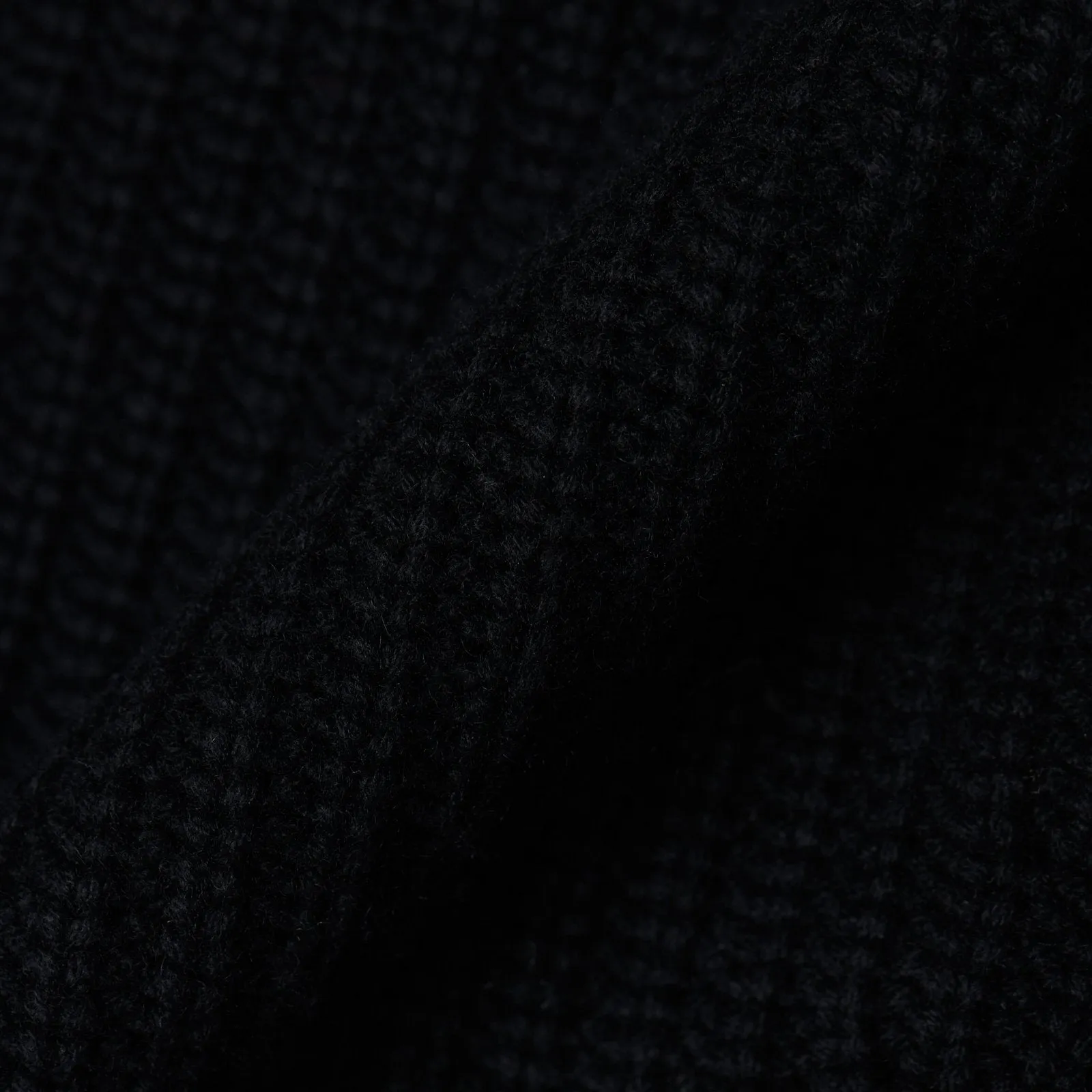Wool Cashmere Ribbed Crewneck