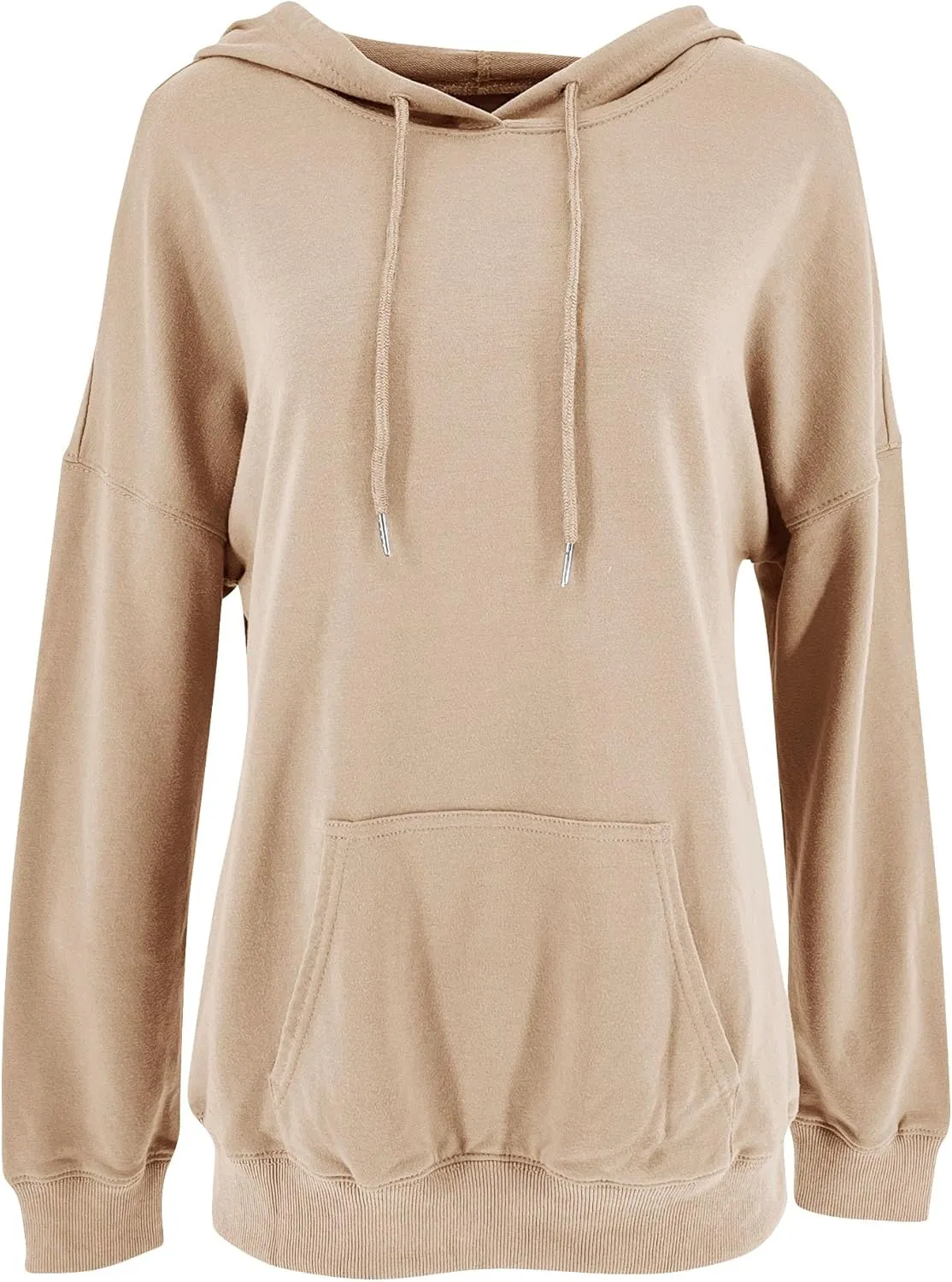 Yuccalley Women's Long Sleeve Fashion Pocket Hoodies Casual Pullover Tops