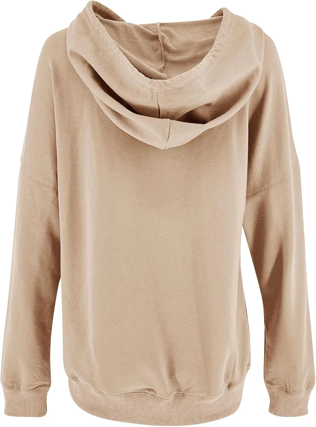 Yuccalley Women's Long Sleeve Fashion Pocket Hoodies Casual Pullover Tops